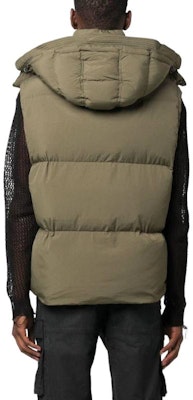 DIESEL 橄榄色连帽无袖夹克 A114680NIAU5AF Shop DIESEL 橄榄色连帽无袖夹克 A114680NIAU5AF