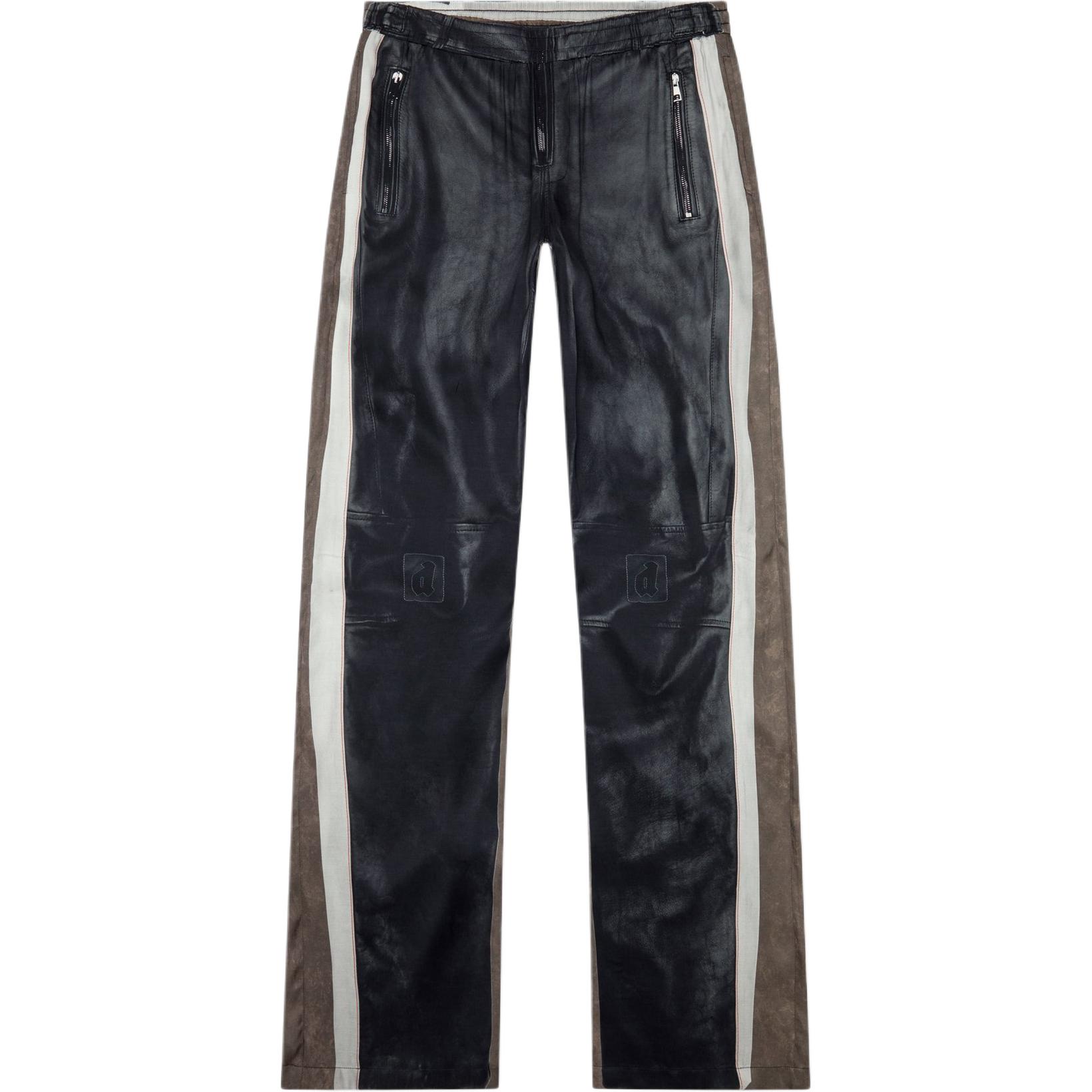 Order DIESEL Celana Kasual Slim Fit Pinggang Elastis Optikal Print Hitam A142360NMAN-9XX