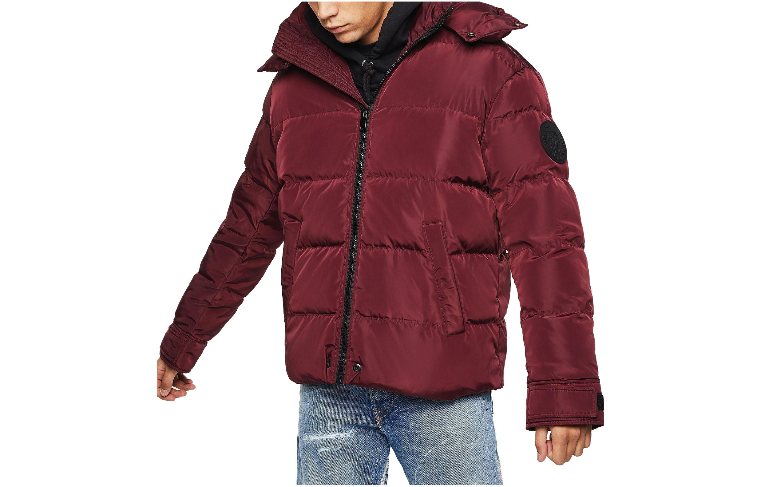 Order DIESEL 粉色可拆卸帽羽绒夹克. 00SWF00HAVA-red