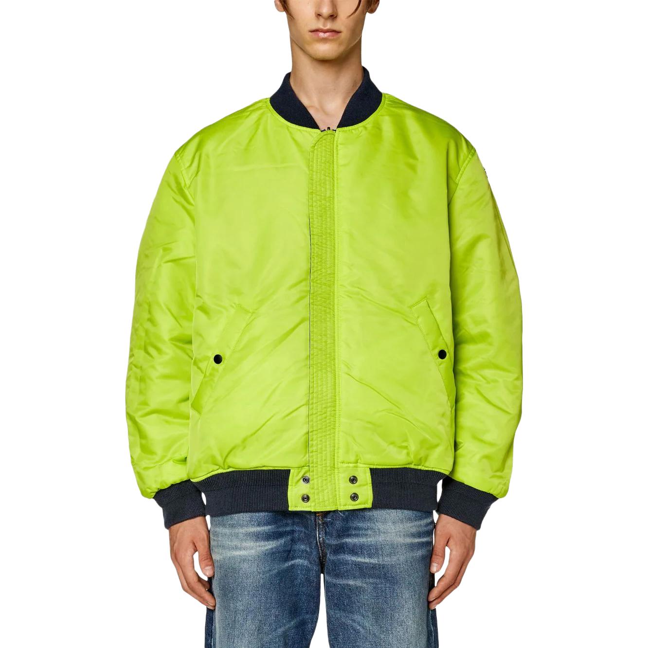 Shop DIESEL 雙面純色拉鍊夾克 A106730HCAS8EK