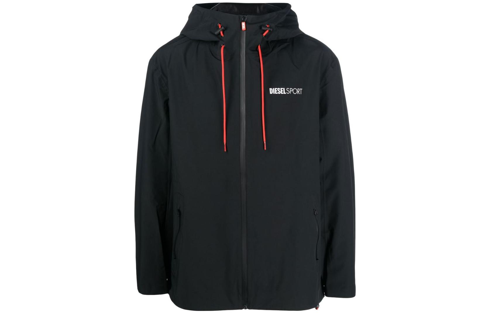 DIESEL  Slim-Fit Zip Jacket with Logo Patch and Drawstring. A095920CGB-P90