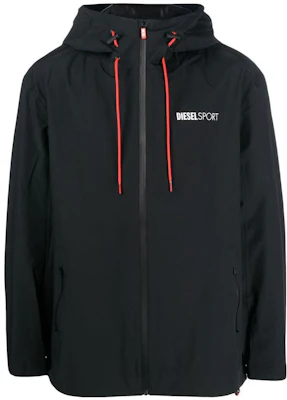 디젤 슬림핏 로고 패치 지퍼 자켓 드로스트링 디자인. A095920CGB-P90 Buy 디젤 슬림핏 로고 패치 지퍼 자켓 드로스트링 디자인. A095920CGB-P90