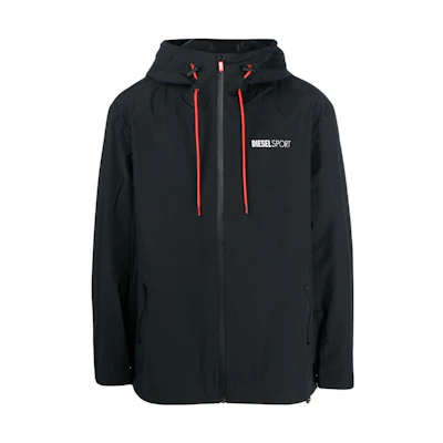 DIESEL Slim-Fit Zip Jacket with Logo Patch and Drawstring. A095920CGB-P90
