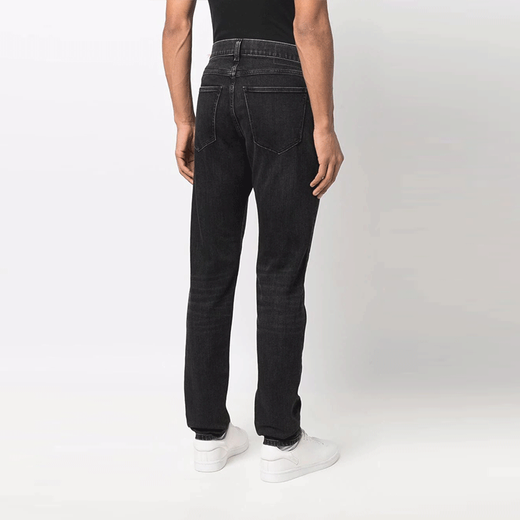 Purchase DIESEL スリムフィット ソリッドブラックジーンズ A0355809B8-302