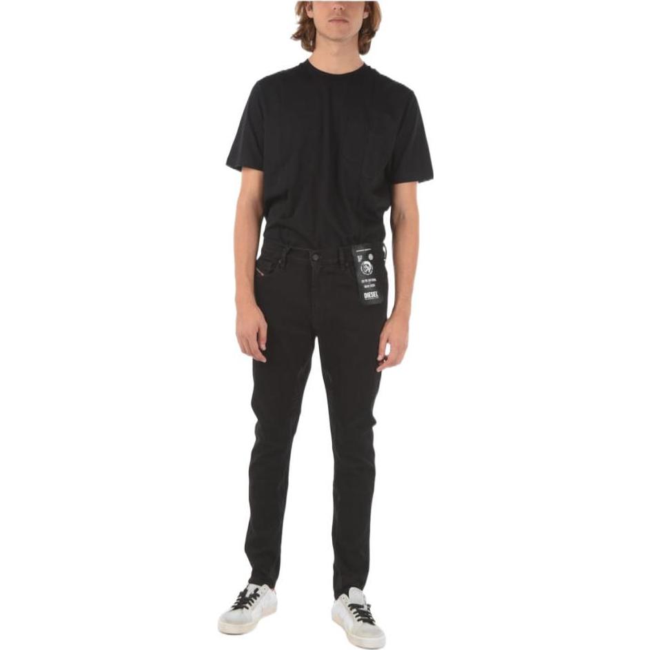 DIESEL  Slim Fit Straight Jeans Black DISTORTXSP2A02025069TI2 圖 4