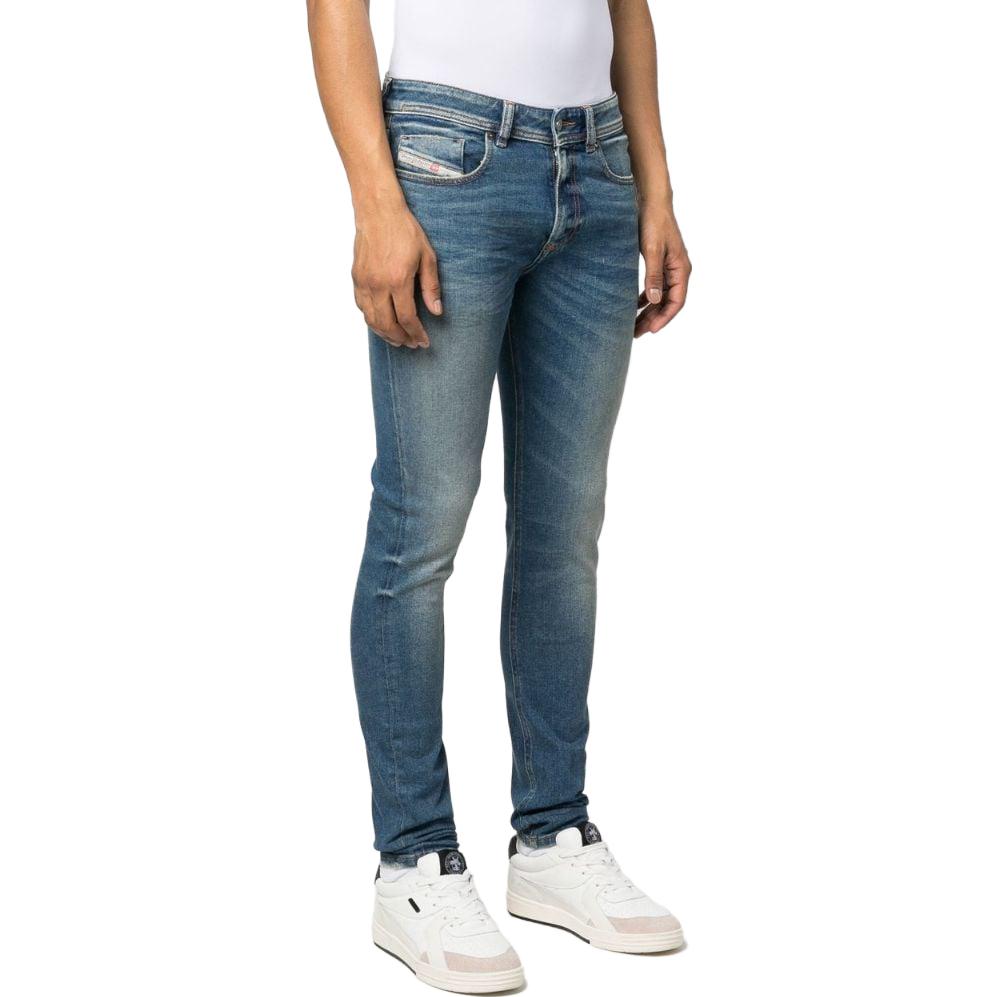 DIESEL  Slim Fit Straight Leg Jeans Blue A0359409E8801 圖 3