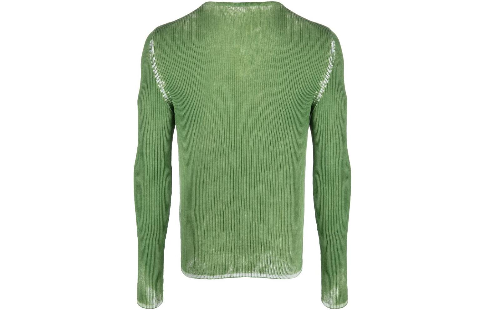 Lookbook DIESEL Slim Fit V-Neck Zipper Lengan Panjang Sweater Hijau A103570WEAL5KE