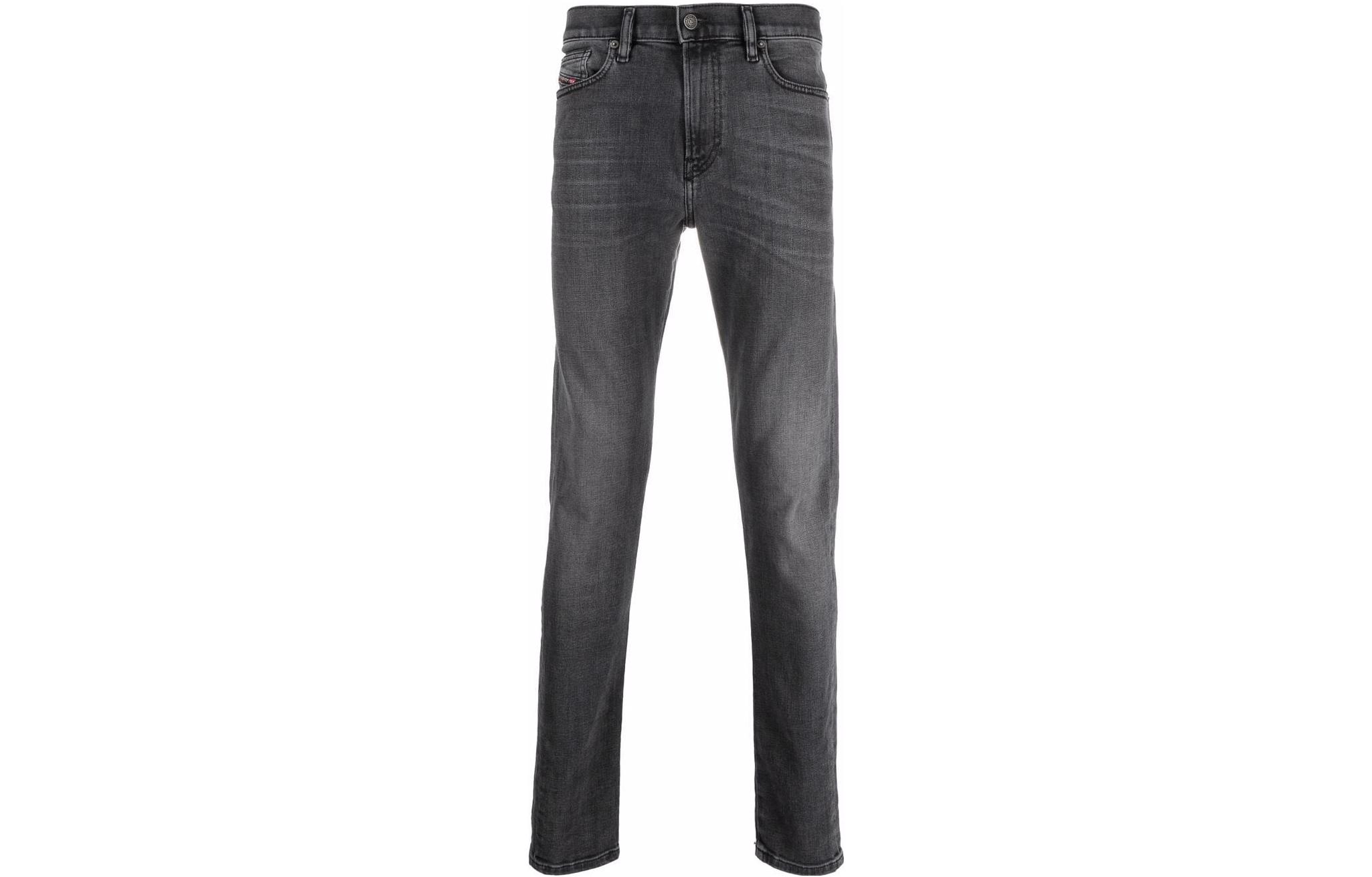 DIESEL  Slim Straight Washed Long Jeans - Gray A0071209A1802