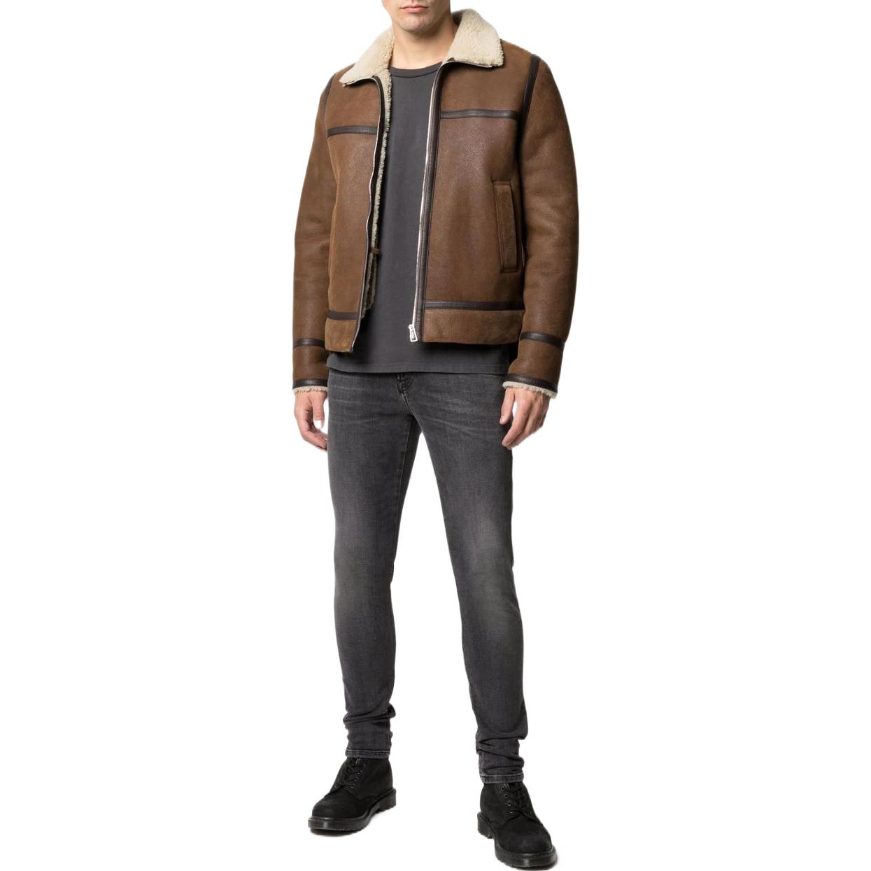 Lookbook DIESEL Slim Straight Jeans Basuh Panjang - Kelabu A0071209A1802