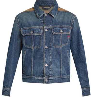DIESEL Jaket Butang Lengan Panjang Biru Solid dengan Kolar Runcing. A1332309I36-01 Buy DIESEL Jaket Butang Lengan Panjang Biru Solid dengan Kolar Runcing. A1332309I36-01