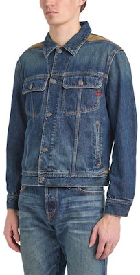 DIESEL Jaket Butang Lengan Panjang Biru Solid dengan Kolar Runcing. A1332309I36-01 Purchase DIESEL Jaket Butang Lengan Panjang Biru Solid dengan Kolar Runcing. A1332309I36-01