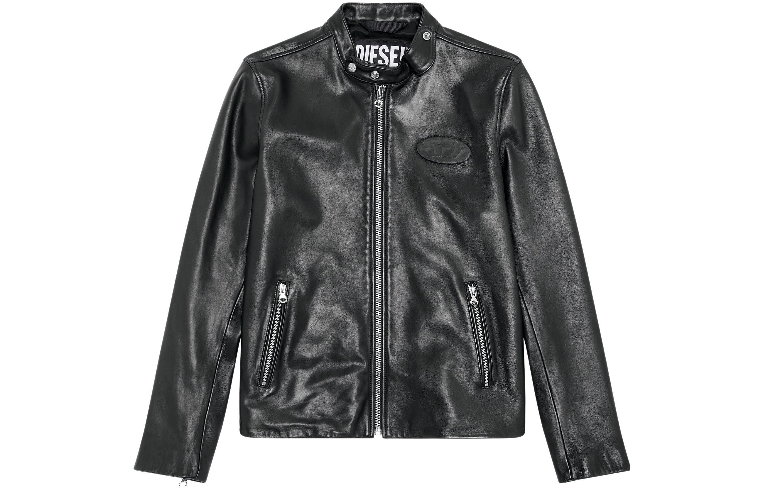 DIESEL  Solid Color Logo Patch Jacket A085980AJIR-9XX