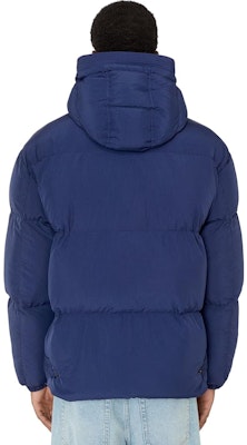 DIESEL 純色連帽拉鍊棉質外套 藍色 410345073002 Purchase DIESEL 純色連帽拉鍊棉質外套 藍色 410345073002