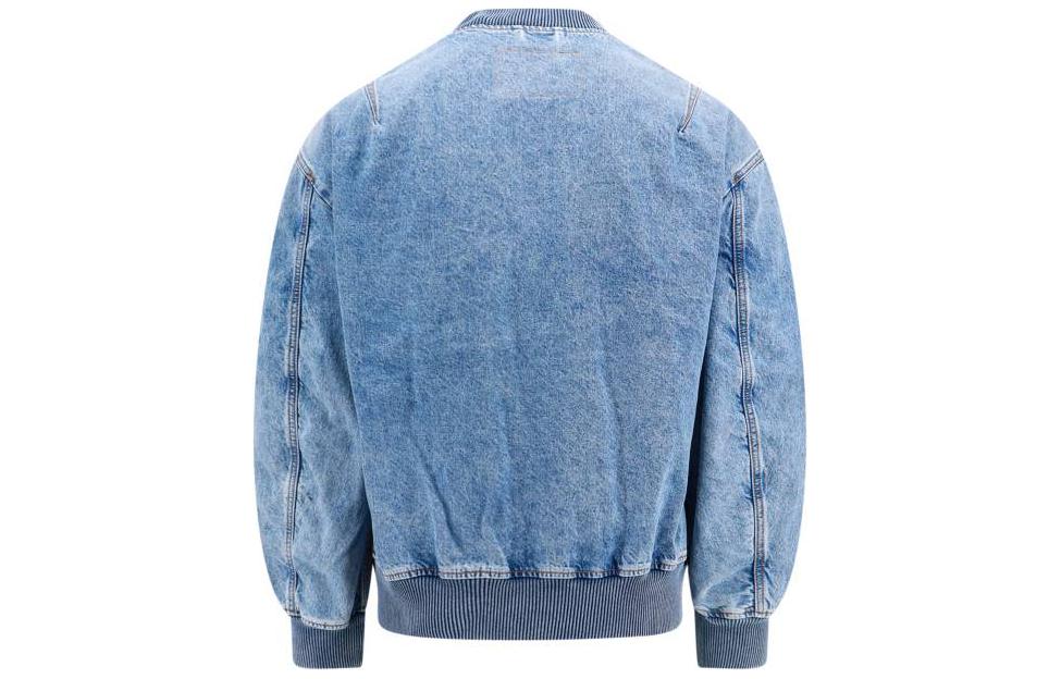 Lookbook DIESEL 經典純色藍色長袖拉鍊外套 A1282709I2-901