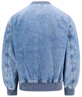 Lookbook DIESEL Solid Color Zip-Up Jacket Long Sleeve - Blue A1282709I2-901
