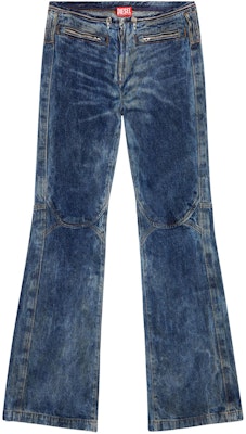 DIESEL Seluar Denim Potongan Lurus Longgar Gelap Biru SS24 A137960PGAX-01 Buy DIESEL Seluar Denim Potongan Lurus Longgar Gelap Biru SS24 A137960PGAX-01