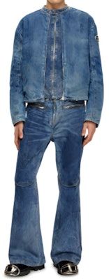 DIESEL Seluar Denim Potongan Lurus Longgar Gelap Biru SS24 A137960PGAX-01 Lookbook DIESEL Seluar Denim Potongan Lurus Longgar Gelap Biru SS24 A137960PGAX-01