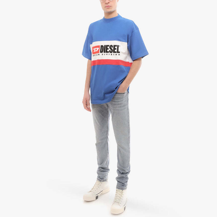 Shop DIESEL 直筒牛仔褲附可拆卸皮帶 A03595069YX01