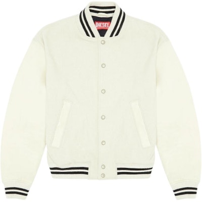 DIESEL Striped Print Long-Sleeve Bomber Jacket with Baseball Collar A104630LHAL-129 Buy DIESEL Striped Print Long-Sleeve Bomber Jacket with Baseball Collar A104630LHAL-129