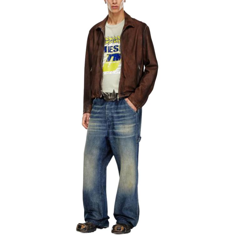 DIESEL  Vintage Mid-Rise Straight Button Jeans - Blue A0925209J91-01 圖 4