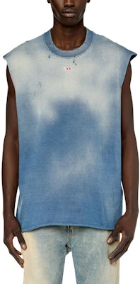 디젤 빈티지 민소매 크루넥 티셔츠 SS23 라이트 블루. A103530TFAE-81E Lookbook 디젤 빈티지 민소매 크루넥 티셔츠 SS23 라이트 블루. A103530TFAE-81E