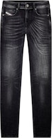 DIESEL Washed Distressed Straight Jeans - Denim Black A0359409G54-02 DIESEL Washed Distressed Straight Jeans - Denim Black A0359409G54-02