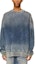 Purchase DIESEL Washed Loose Fit Crewneck Denim Sweatshirt Blue A03943068FN-01