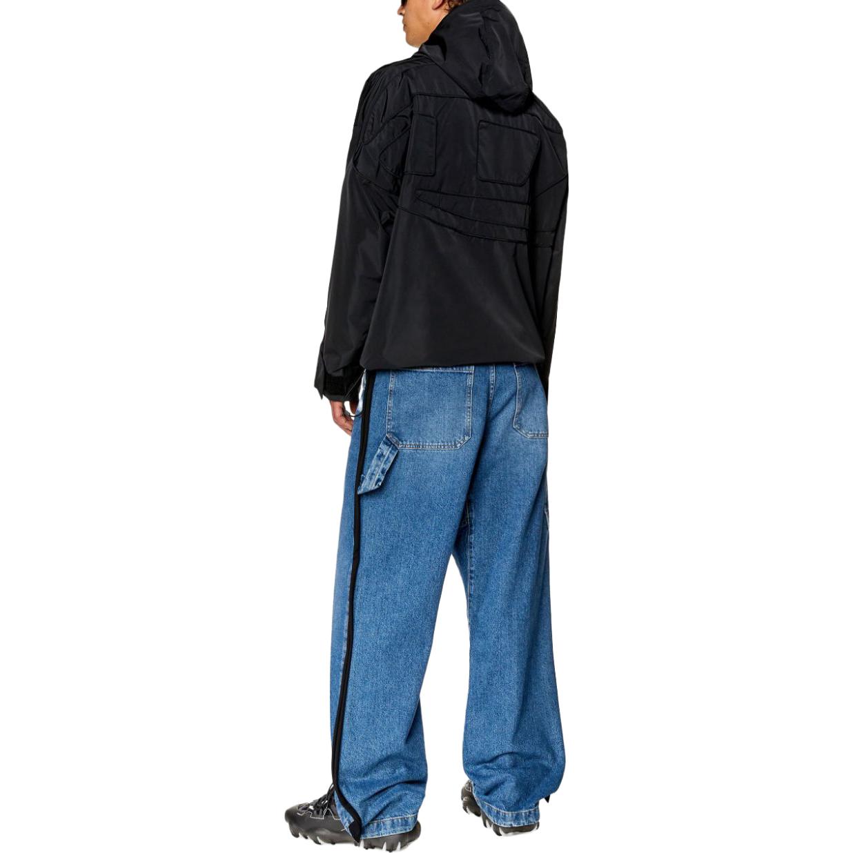 Purchase 디젤 방수 후드 롱 슬리브 자켓 블랙 A114310TFAL