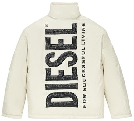 DIESEL 白色棉质标志印花立领夹克. A106070JKKL-1AB Lookbook DIESEL 白色棉质标志印花立领夹克. A106070JKKL-1AB