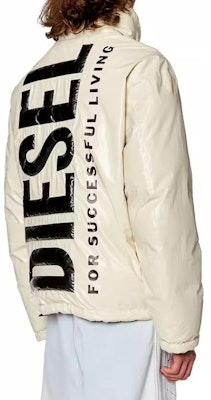 DIESEL 白色棉质标志印花立领夹克. A106070JKKL-1AB Purchase DIESEL 白色棉质标志印花立领夹克. A106070JKKL-1AB