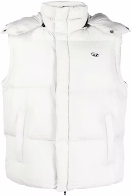 ディーゼル ホワイト ハイネック ノースリーブ ジップアップ ジャケット A114680NIAU8AF Buy ディーゼル ホワイト ハイネック ノースリーブ ジップアップ ジャケット A114680NIAU8AF