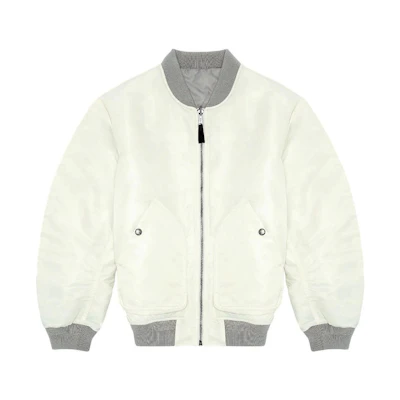 DIESEL White Solid Zip Jacket with Dual Pockets A106730HCAS-5KM