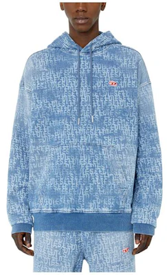 Diesel All-Over Logo Print Pullover Hoodie A0393909E27-01 Order Diesel All-Over Logo Print Pullover Hoodie A0393909E27-01