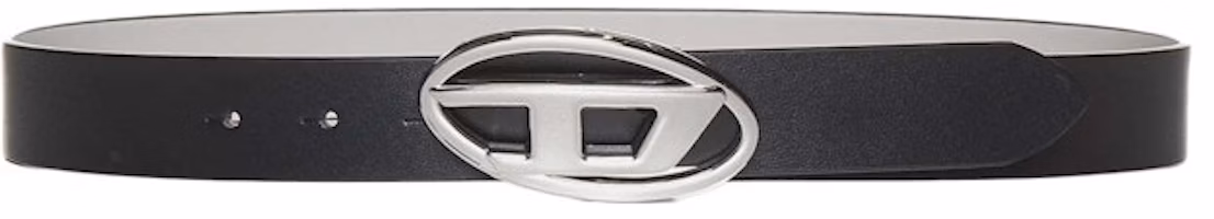 Diesel B-1dr Reversible Leather Belt Black/White Diesel B-1dr Reversible Leather Belt Black/White