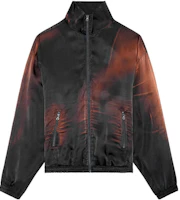 Diesel Black Acid Wash Zip-Up Jacket with Collar A107800BIAY-9XX Diesel Black Acid Wash Zip-Up Jacket with Collar A107800BIAY-9XX