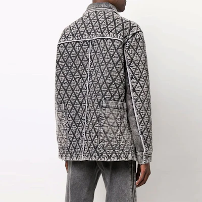 디젤 블랙 데님 자켓 로고 다이아몬드 자수. A056480ELAR8AF Shop 디젤 블랙 데님 자켓 로고 다이아몬드 자수. A056480ELAR8AF