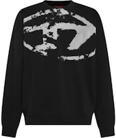 Diesel Black Graphic Print Crewneck Pullover Sweatshirt Long Sleeve A130510DQAK-9XX Diesel Black Graphic Print Crewneck Pullover Sweatshirt Long Sleeve A130510DQAK-9XX
