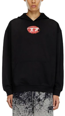 Diesel Black Graphic Print Pullover Hoodie A157240HAYT-9XX Shop Diesel Black Graphic Print Pullover Hoodie A157240HAYT-9XX