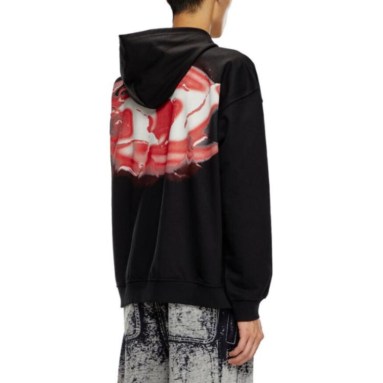 Purchase Diesel Black Graphic Print Pullover Hoodie A157240HAYT-9XX