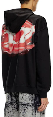 Diesel Black Graphic Print Pullover Hoodie A157240HAYT-9XX Purchase Diesel Black Graphic Print Pullover Hoodie A157240HAYT-9XX