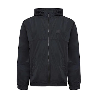 Diesel Black Hoodie Jacket with Drawstring, Logo, and Mesh Lining A13377RLAPH9XX