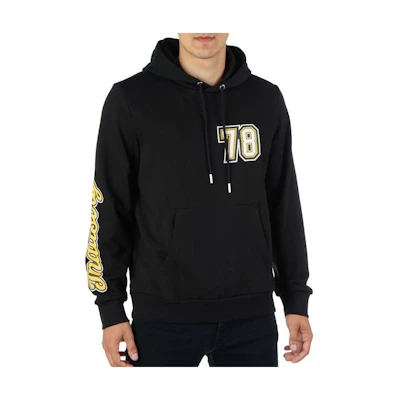Diesel Black Hoodie with Alphanumeric Print Long Sleeves A033690HAYT-9XX