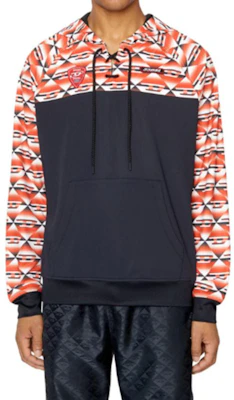 Diesel Black Hoodie with Letter Logo Print and Woven Seamless Design A066180TEAV Buy Diesel Black Hoodie with Letter Logo Print and Woven Seamless Design A066180TEAV