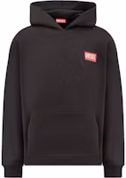 Diesel Black Hoodie with Logo Print and Relaxed Fit Long Sleeves A115920ILAC-9XX Diesel Black Hoodie with Logo Print and Relaxed Fit Long Sleeves A115920ILAC-9XX