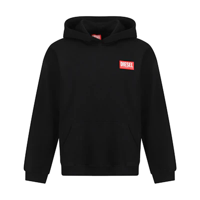 Diesel Black Logo Hoodie with Letter Emblem Design A149490ILAC-9XX