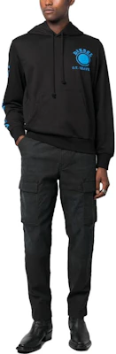 Diesel Black Printed Pullover Hoodie with Long Sleeves A110610HAYT-BLACK Lookbook Diesel Black Printed Pullover Hoodie with Long Sleeves A110610HAYT-BLACK