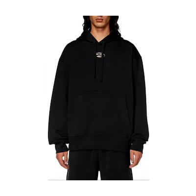 Diesel Black Solid Color Hoodie Pullover Long-Sleeve Sweatshirt A098560IAJHS-9XX