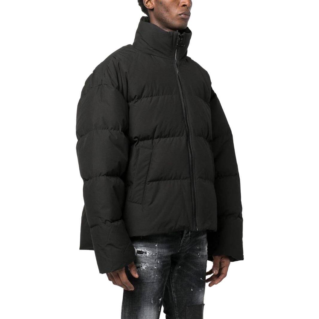 Diesel Black Solid Zip-Up High Neck Jacket Long Sleeve A088050BJAJ9XX 圖 5