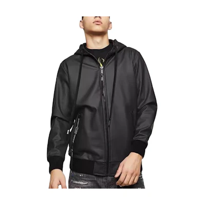 Diesel Black Zip-Up Hooded Jacket 00SY5I0JAVD
