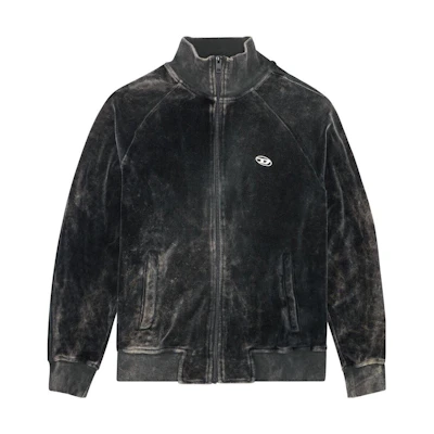 Diesel Black Zip-Up Raglan Sleeve Jacket A112890BVFS-900